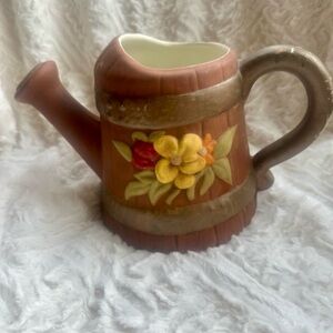 Vintage ceramic planter/ watering can